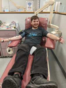 David Lieberman Donating Blood College Experience